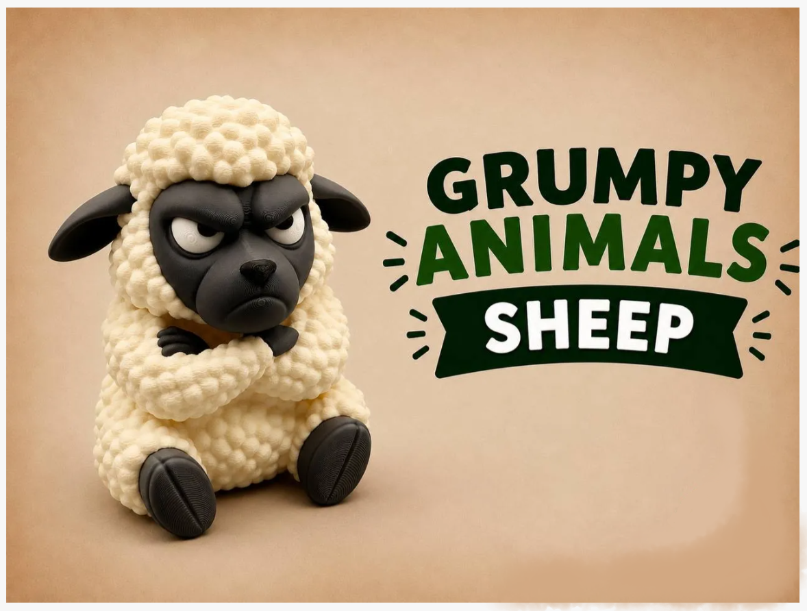 Grumpy Animals - Sheep